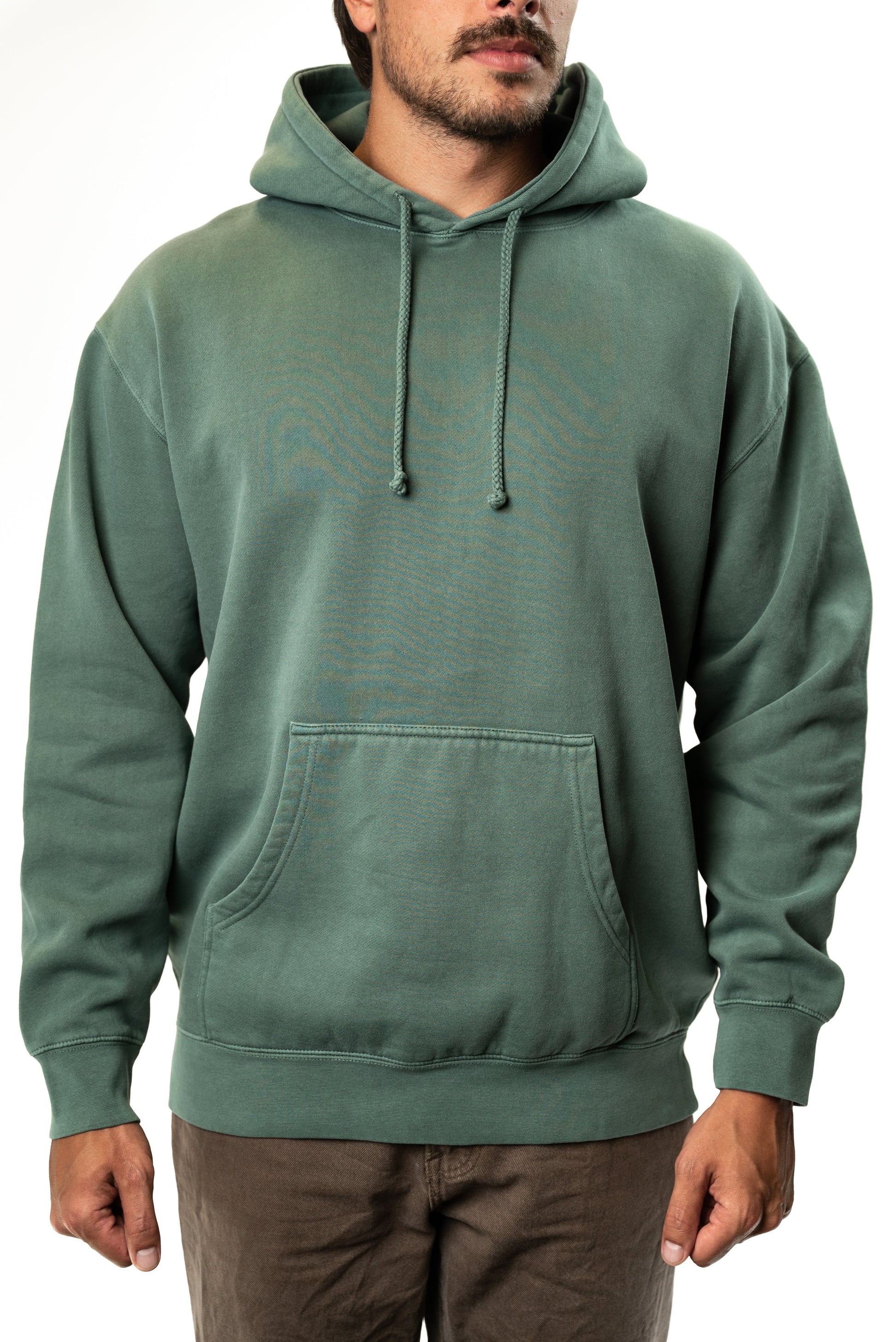 IND4000PD - Heavyweight Pigment Hooded Pullover - Alpine Green / XS - HOODIES