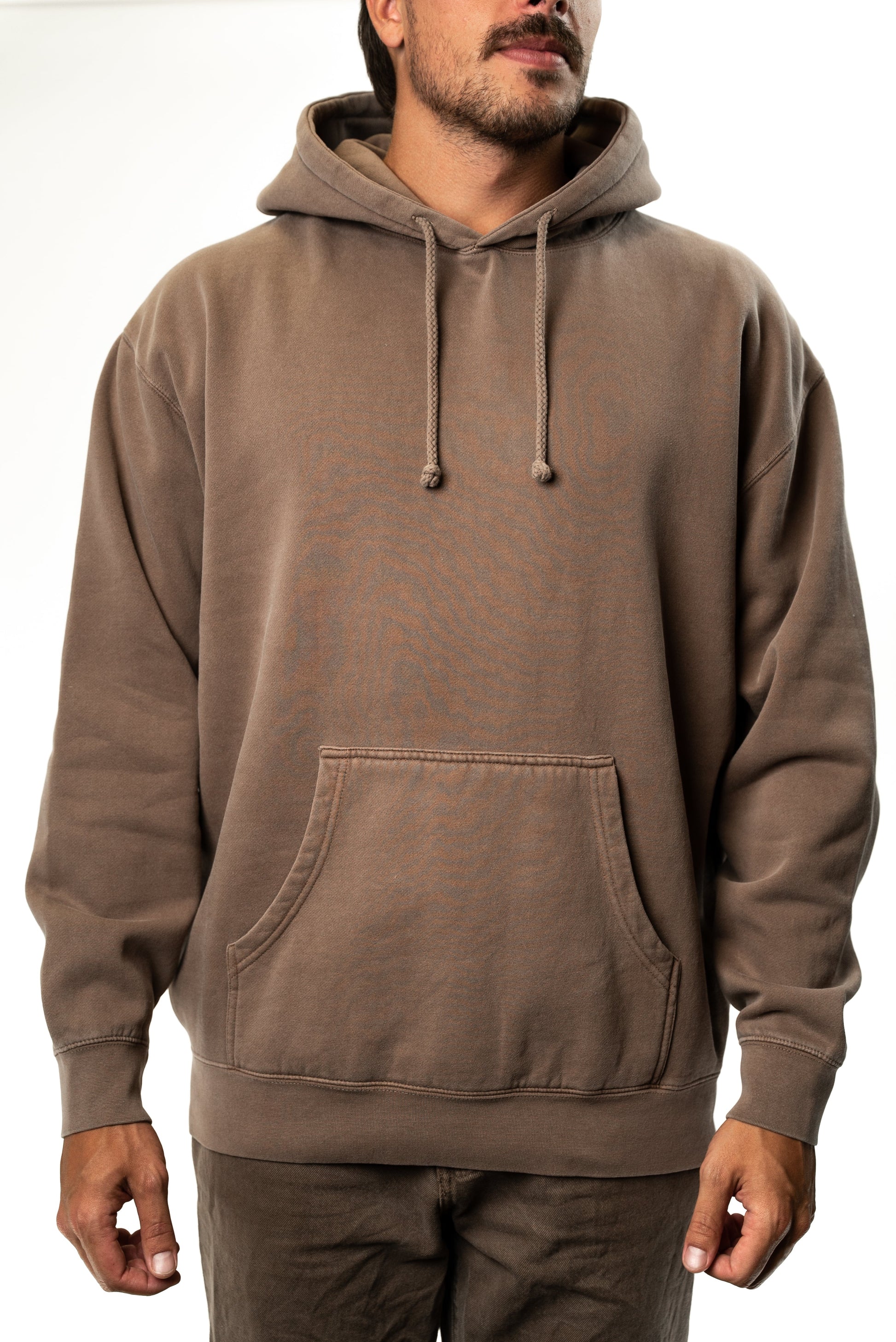 IND4000PD - Heavyweight Pigment Hooded Pullover - Clay / XS - HOODIES