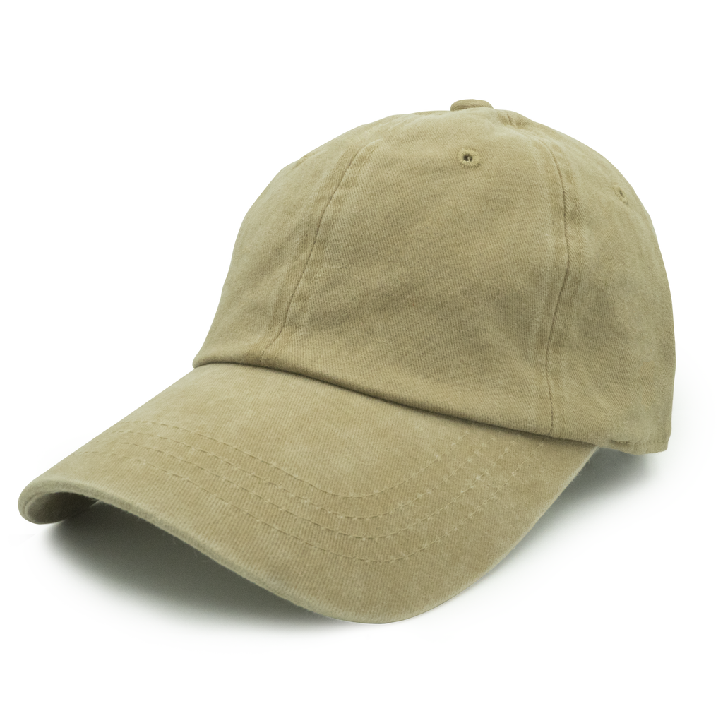 GN-1003 - Pigment Dye Cap - Khaki / one size - CAPS