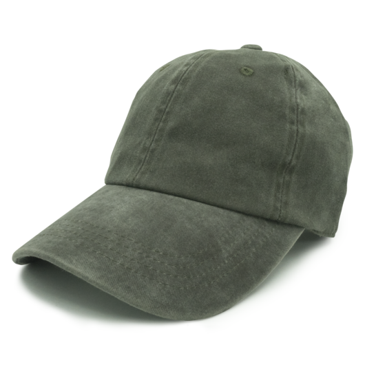 GN-1003 - Pigment Dye Cap - Dark Green / one size - CAPS