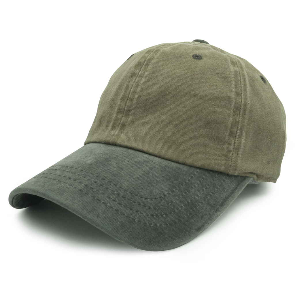 GN-1003 - Pigment Dye Cap - Khaki Black / one size - CAPS