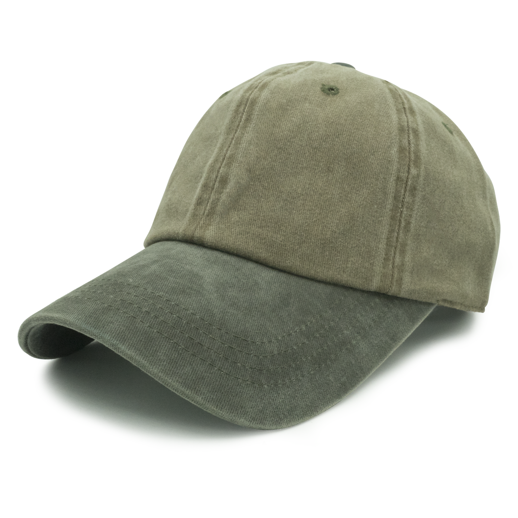 GN-1003 - Pigment Dye Cap - Khaki Green / one size - CAPS