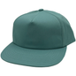 GNV-CT011 - 5 Panels Unstructured Flat Bill - Dark Mint / One Size - CAPS