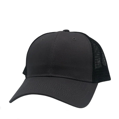 GN-1020 - Trucker Mesh - Dark Grey Black / One Size - CAPS