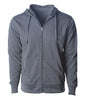 EXP444PZ - Poly-Tech Zip Hooded Sweatshirt - Gunmetal Heather / S - CLOSE