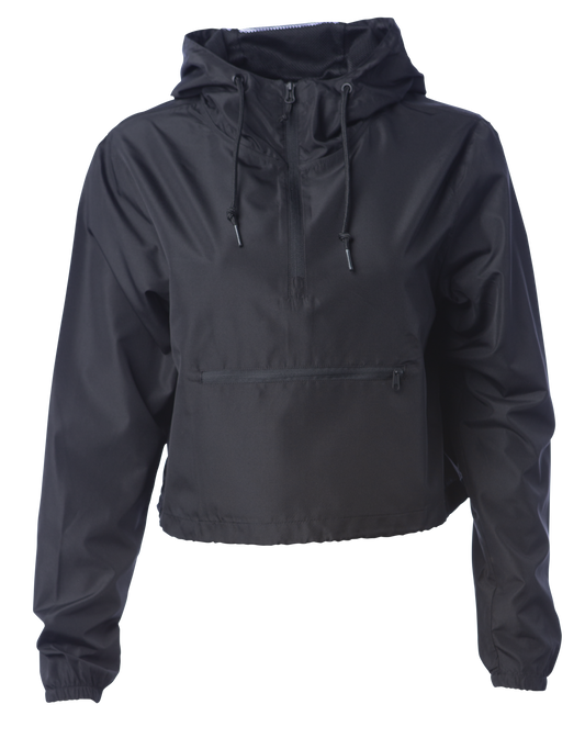 EXP64CRP - Women’s Lightweight Crop Windbreaker - Black / XS - COATS & JACKETS