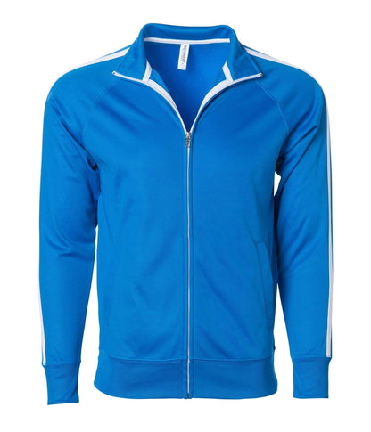 EXP70PTZ - Unisex Lightweight Poly-Tech Track Jacket - Aster Blue / XS - CLOSE