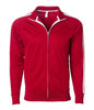 EXP70PTZ - Unisex Lightweight Poly-Tech Track Jacket - Brick Red / XS - CLOSE