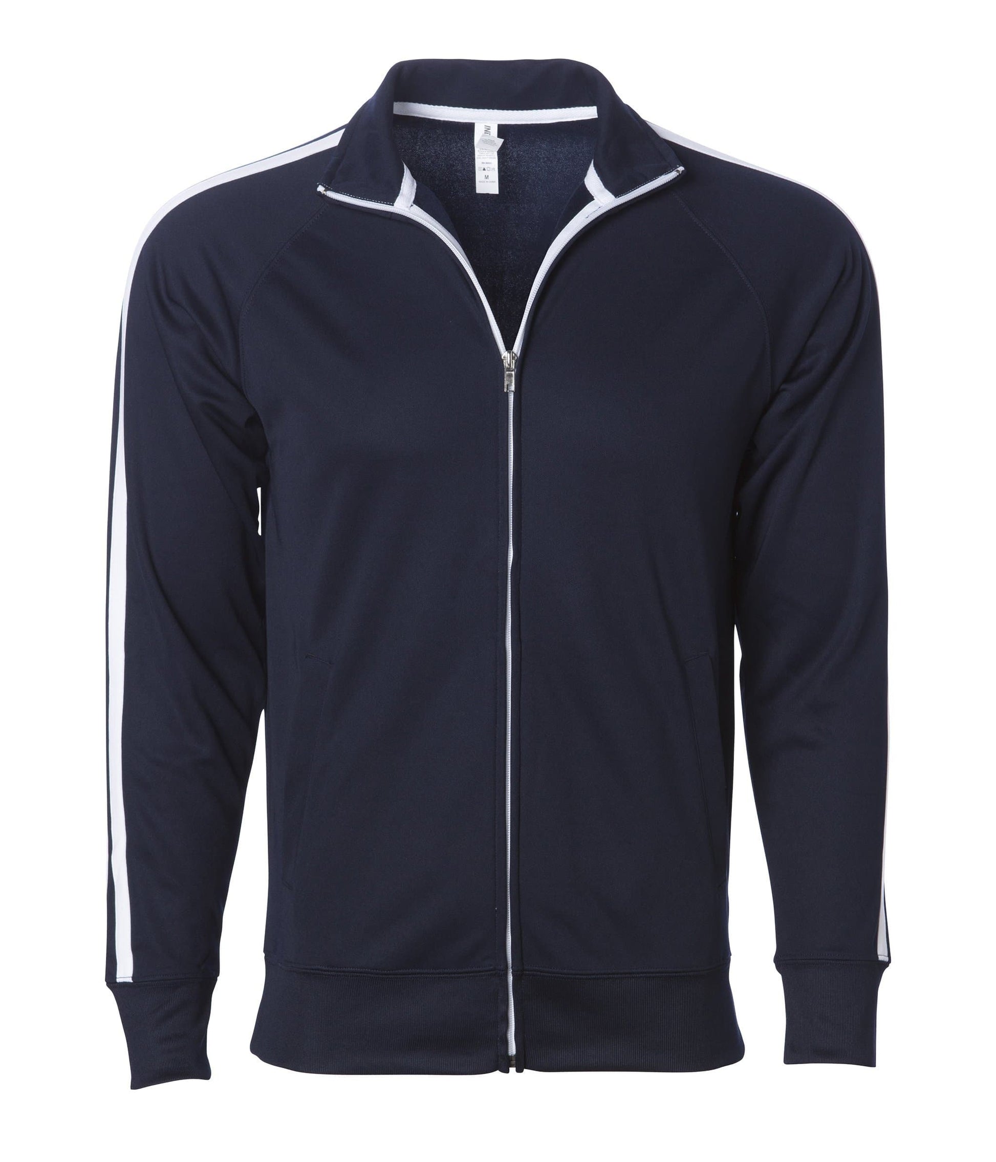 EXP70PTZ - Unisex Lightweight Poly-Tech Track Jacket - Classic Navy / XS - CLOSE