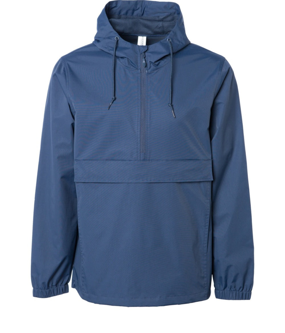 EXP94NAW - Water Resistant Windbreaker Anorak Jacket - Classic Navy / XS - COATS & JACKETS