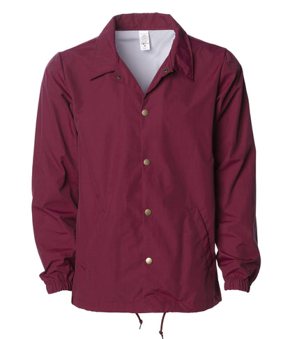 EXP99CNB - Water Resistant Coaches Jacket - Cardinal / XS - ZIPS