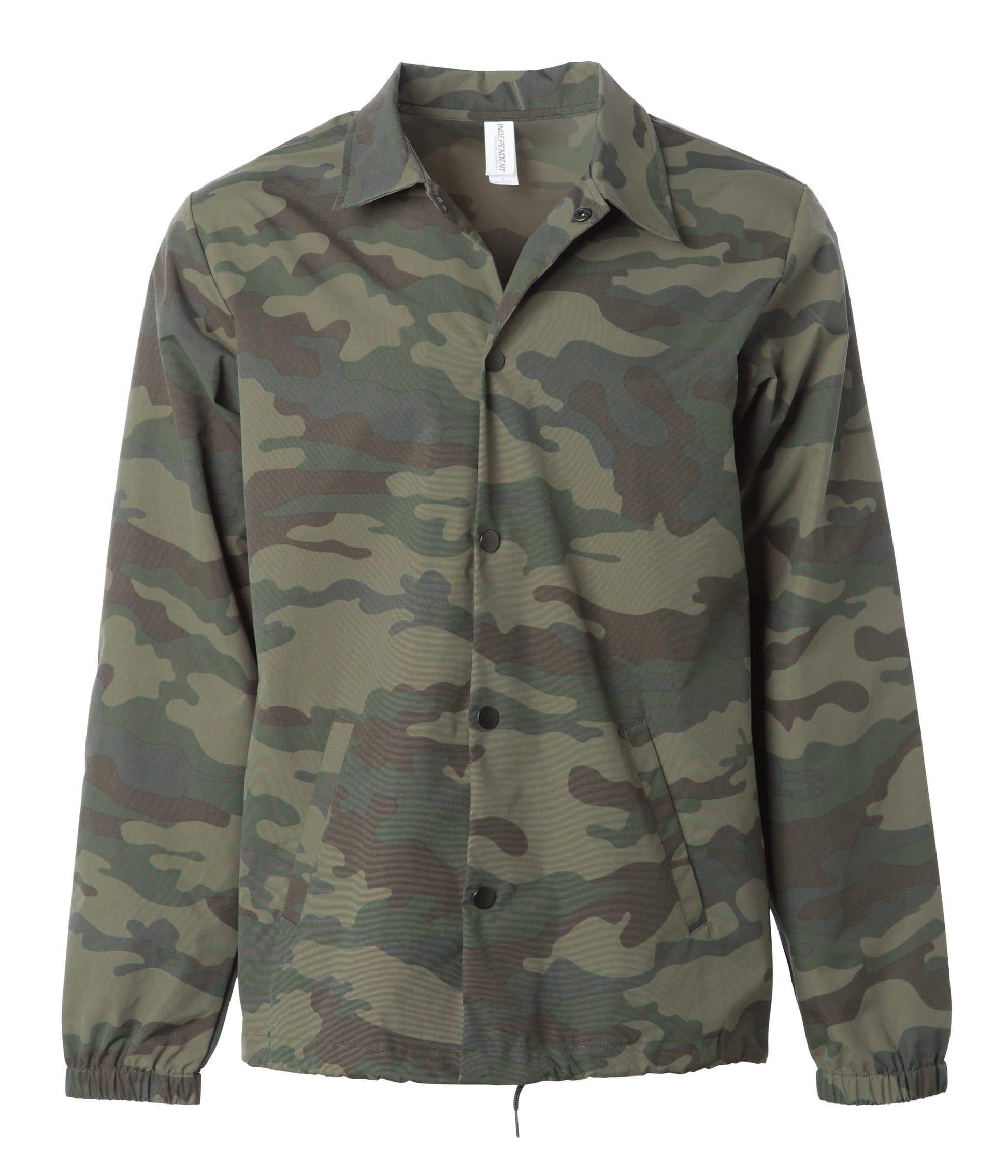 EXP99CNB - Water Resistant Coaches Jacket - Forest Camo / XS - ZIPS