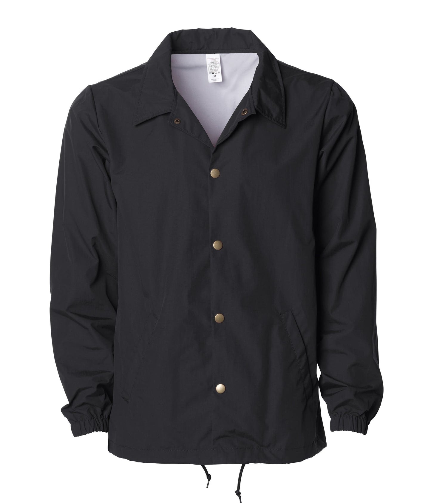 EXP99CNB - Water Resistant Coaches Jacket - Reactive Black / XS - ZIPS