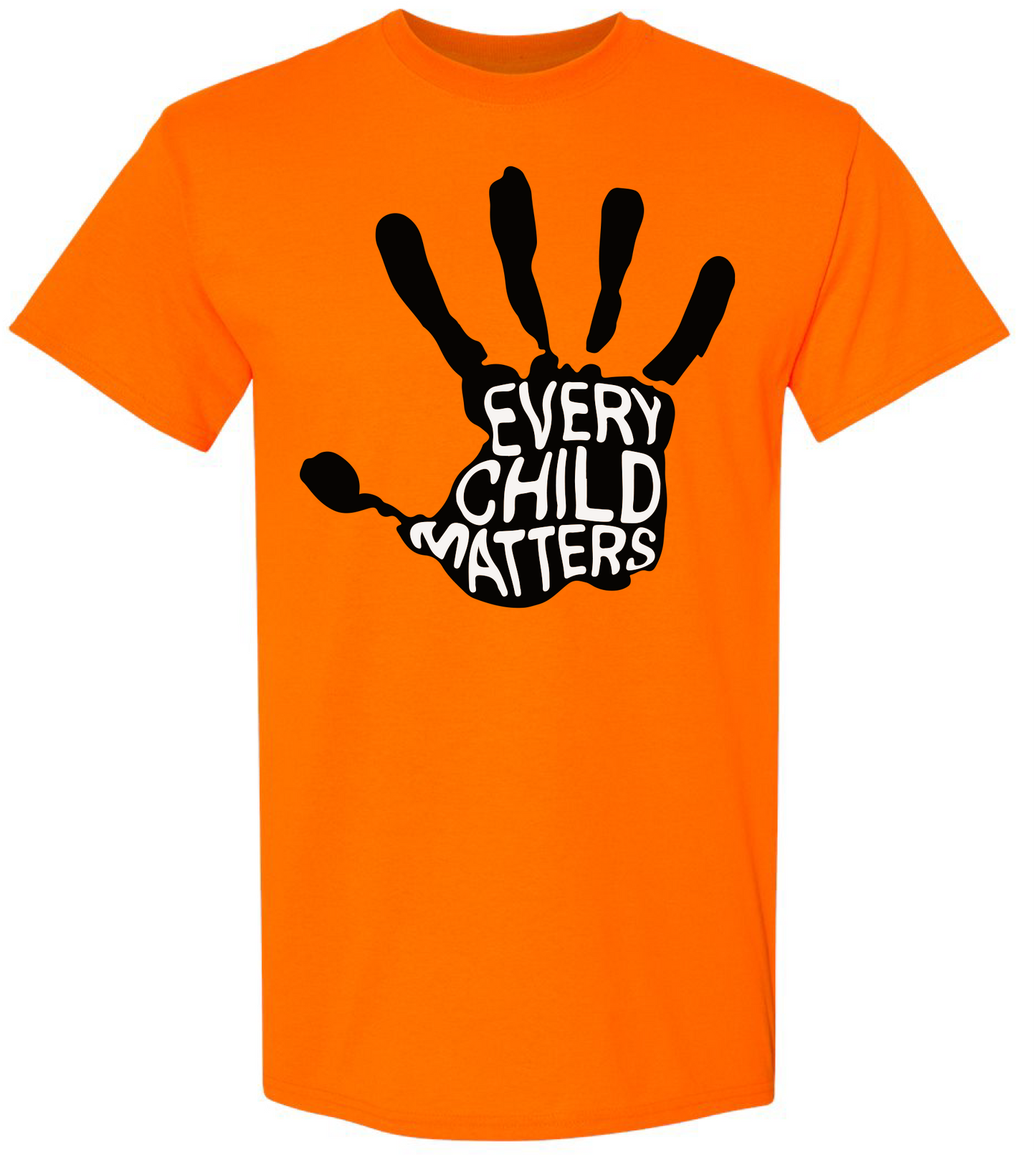 A Powerful Mark: "Every Child Matters" Handprint Orange Shirt
