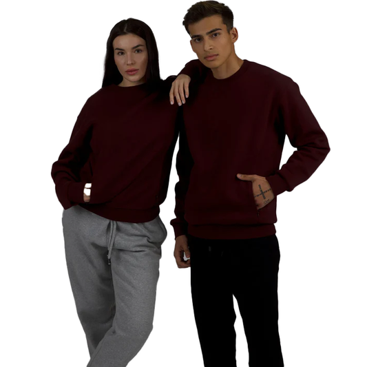 7115 - Crewneck With Invisible Zip - CREWNECKS