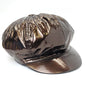 Newsboy Hat - PU Vinyl Multi-Coloured - Brown / OSFA
