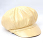 Newsboy Hat - PU Vinyl Multi-Coloured - Yellow / OSFA