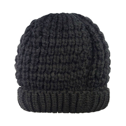 Ribbed Toque - Fur Lining Black - OSFA - Fashion Knit