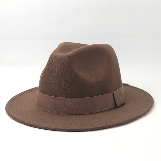 Fedora-FD9005 Wide Brim Multi-Coloured OS - Brown - Fedora