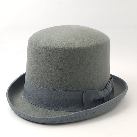 Top Hat - 100% Wool Felt Grey S/M to M/L