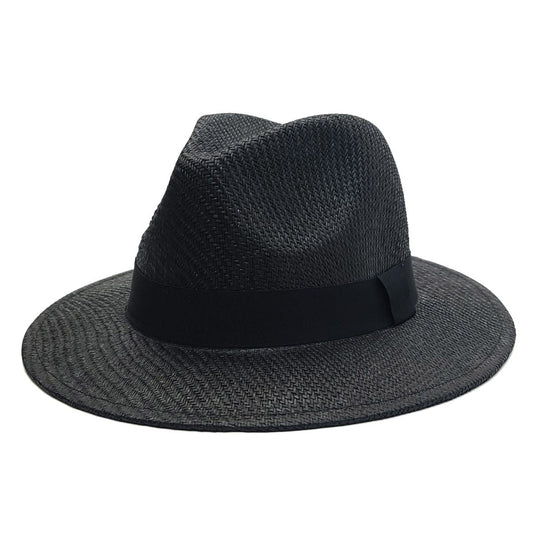 Panama Hat - FD8001 Multi-Coloured OSFA Adjustable - Black / Fedora