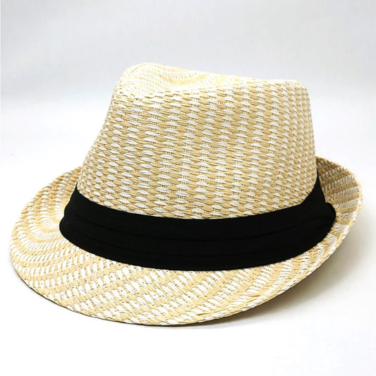 Fedora Hat FD246- 100% Straw Natural S/M & L/XL