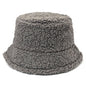 Sherpa Fleece Bucket Hat - Multi-Coloured - Grey / OSFA - Fashion Knit