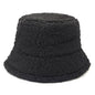Sherpa Fleece Bucket Hat - Multi-Coloured - Black / OSFA - Fashion Knit