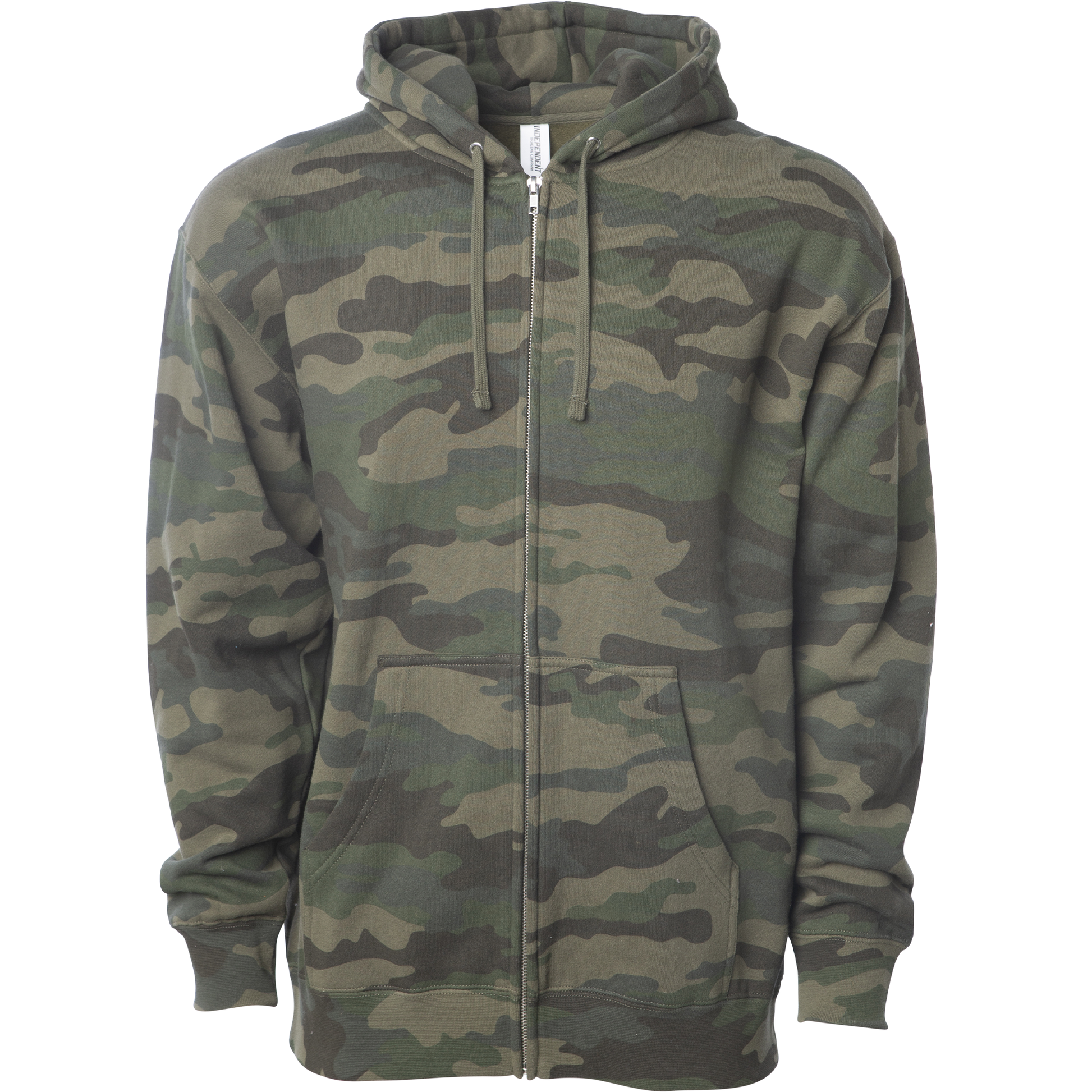 SS4500Z - Midweight Zip Hooded Sweatshirt - Forest Camo / XS - ZIPS