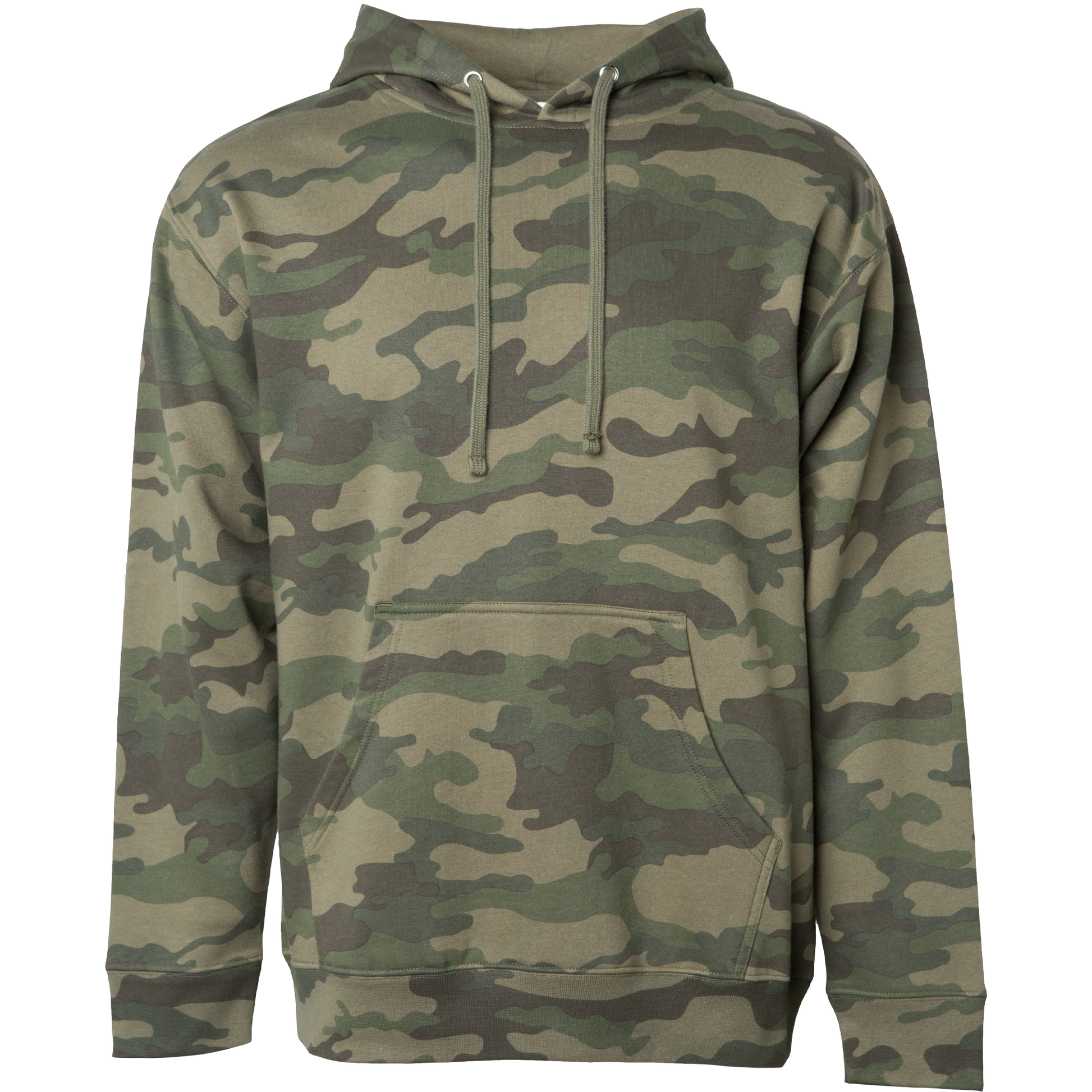 SS4500 - Midweight Hooded Pullover Sweatshirt - Forest Camo / XS - HOODIES