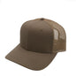 GNV-003M - Premium Pro Style 6 Panels Mesh Trucker Cap - Khaki / One Size - CAPS