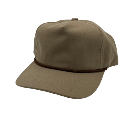 GNV-228GF - Golf Cap - Khaki With Brown String / One Size - CAPS