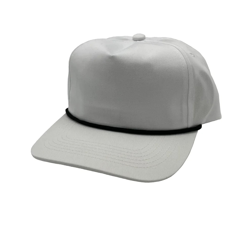 GNV-228GF - Golf Cap - White With Black String / One Size - CAPS