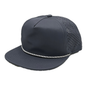 GNV-DT724FV - 5 Panels Droplets Mesh W/String Flat Bill - Dark Grey / One Size - CAPS