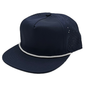 GNV-DT724FV - 5 Panels Droplets Mesh W/String Flat Bill - Navy / One Size - CAPS