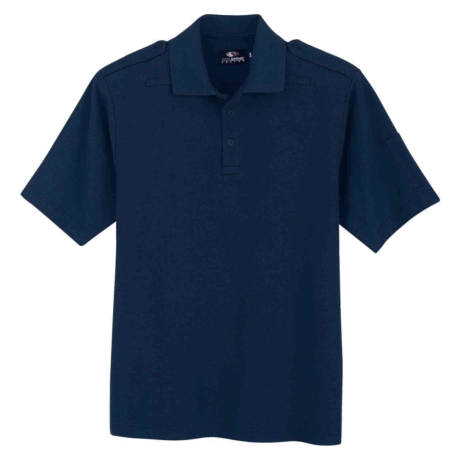 GS225 - Custom Tactical polo shirt with knit collar microphone clips and pencil pocket - Polos