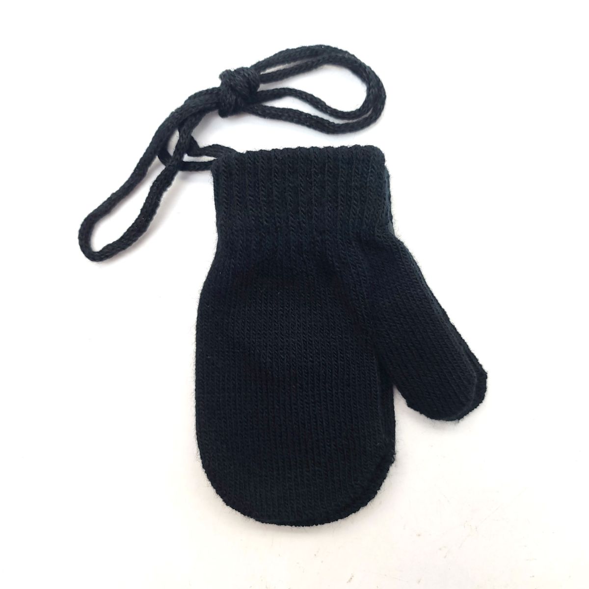 Toddler String Mitten Gloves - 20118BLA Black Dozen Package