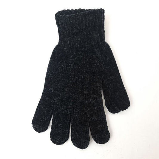 Chenille Gloves - 16464BLA Black Dozen Package