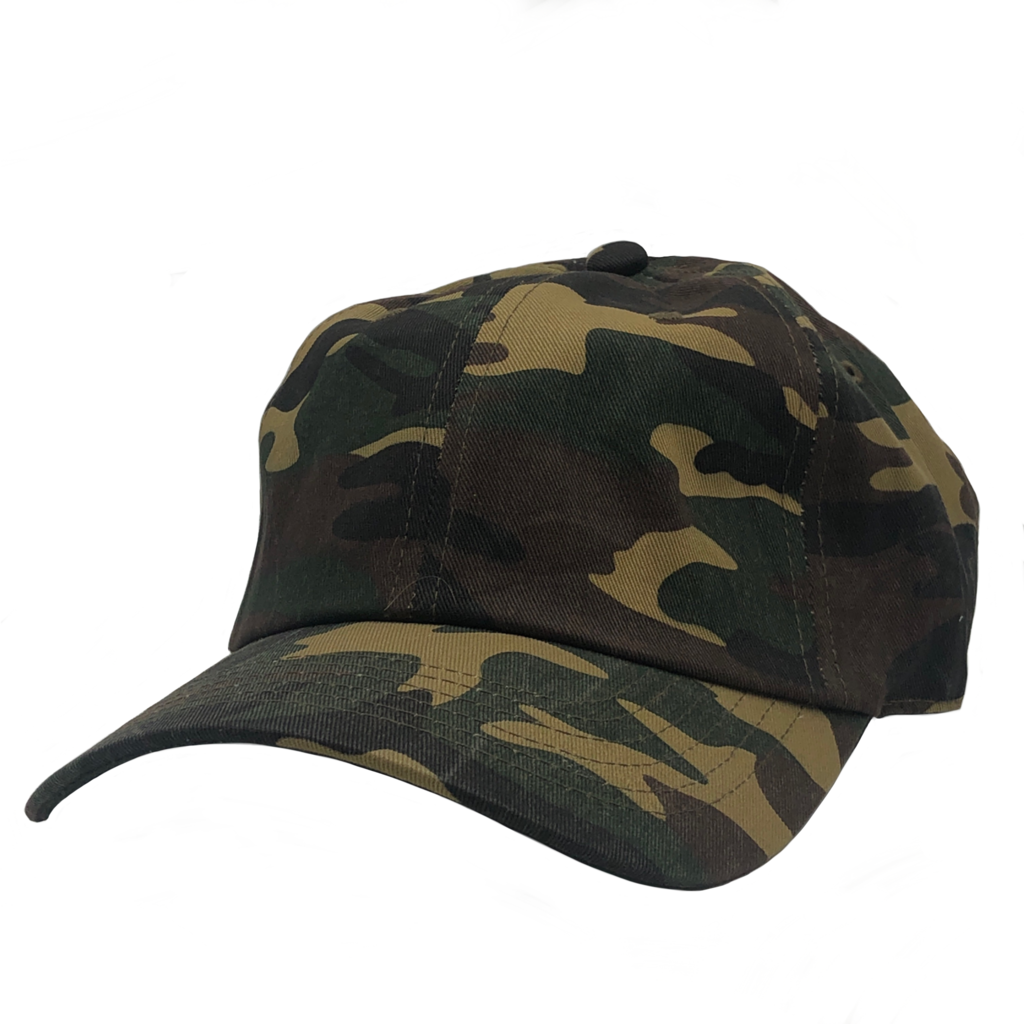 GN-1004 - Washed Cotton Dad Cap - Classic Camo / One size - CAPS