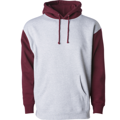 IND4000 - Men’s Heavyweight Pullover Hoodie - Grey Heather Currant Sleeve / XS - CLOSE