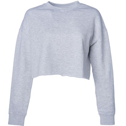 AFX24CRPC - Women’s Lightweight Crop Crew Neck - Grey Heather / XS - CREWNECKS
