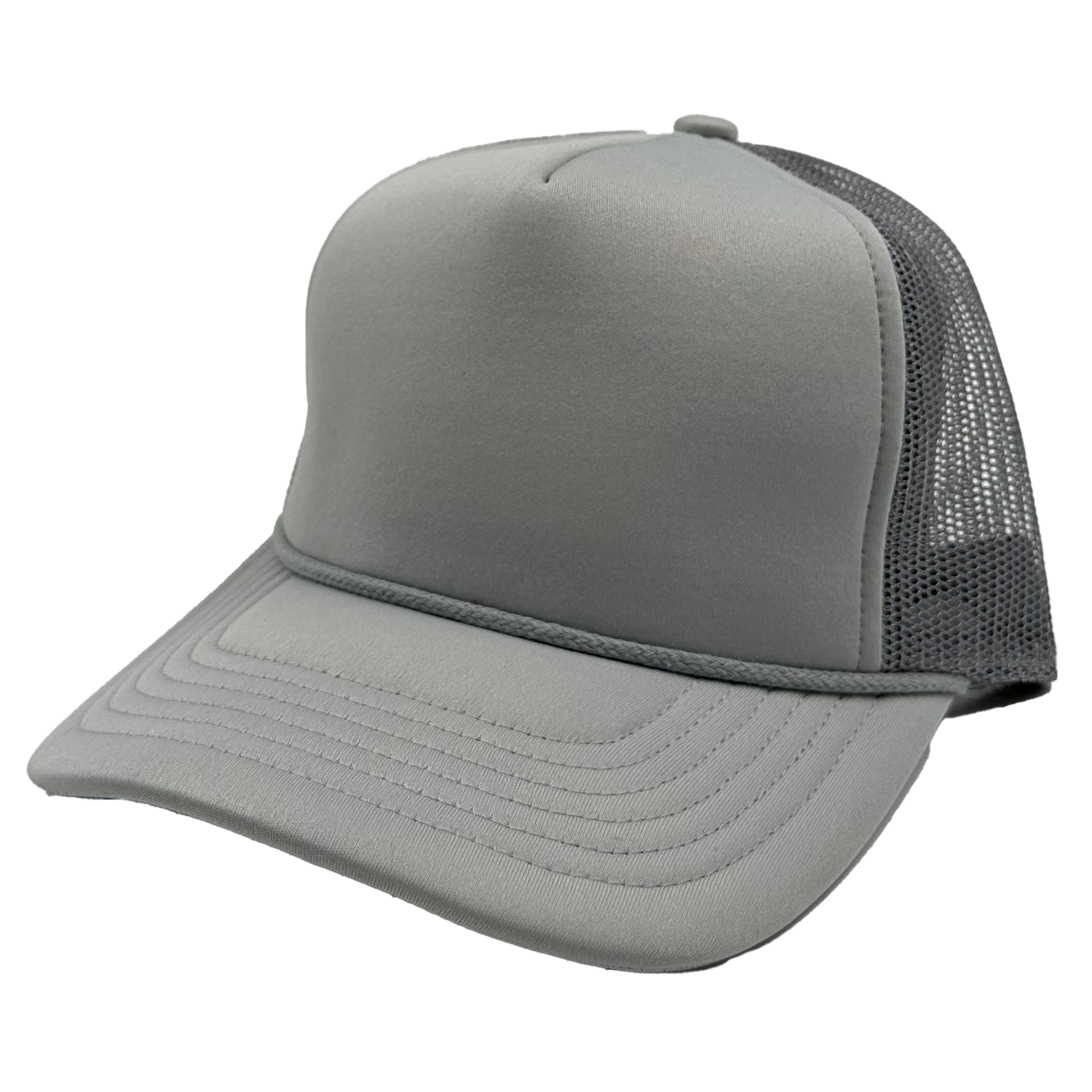 GNV-1222FT - Foam Trucker Cap - Grey / One Size - CAPS
