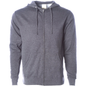 AFX4000Z - Lightweight Zip Hooded Sweatshirt - Gunmetal Heather / XS - ZIPS