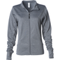 EXP60PAZ - Womens Polyester Athlectic Zip - Gunmetal Heather / XS - ZIPS