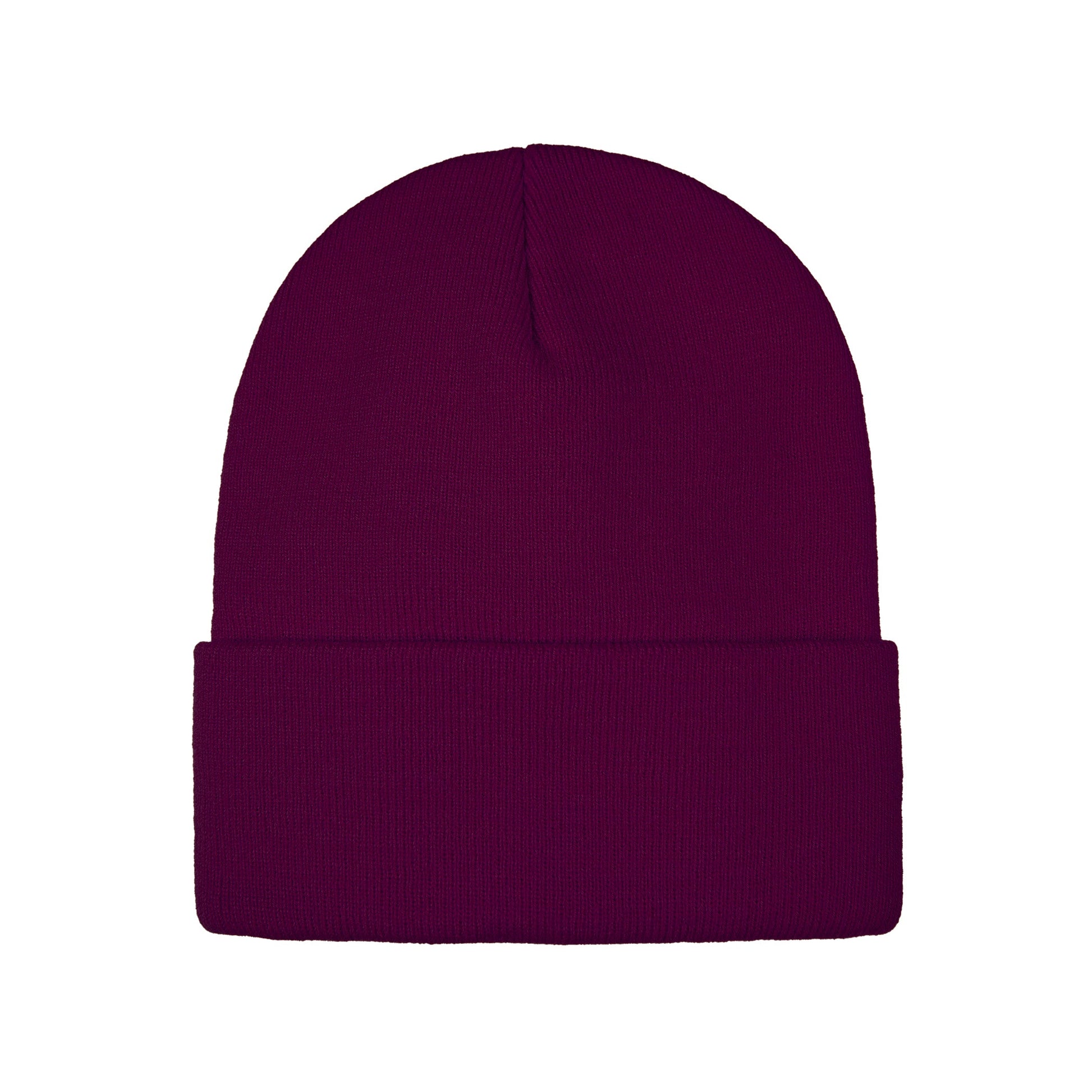 H08000 - Polar - Acrylic Knit Cuff Toque - Maroon / OS - Headwear