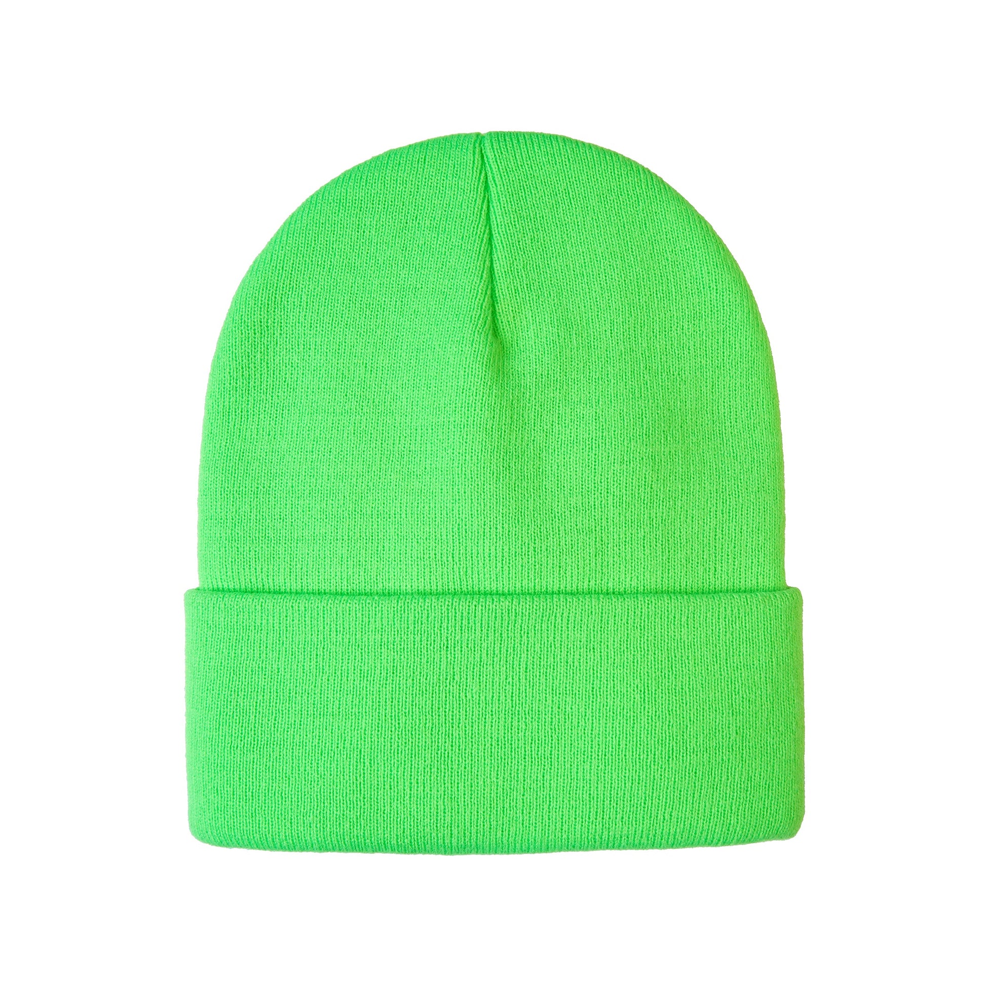 H08002 - Blaze - Acrylic Knit Cuff Toque (INTENSE COLORS) - Intense Lime / OS - Headwear