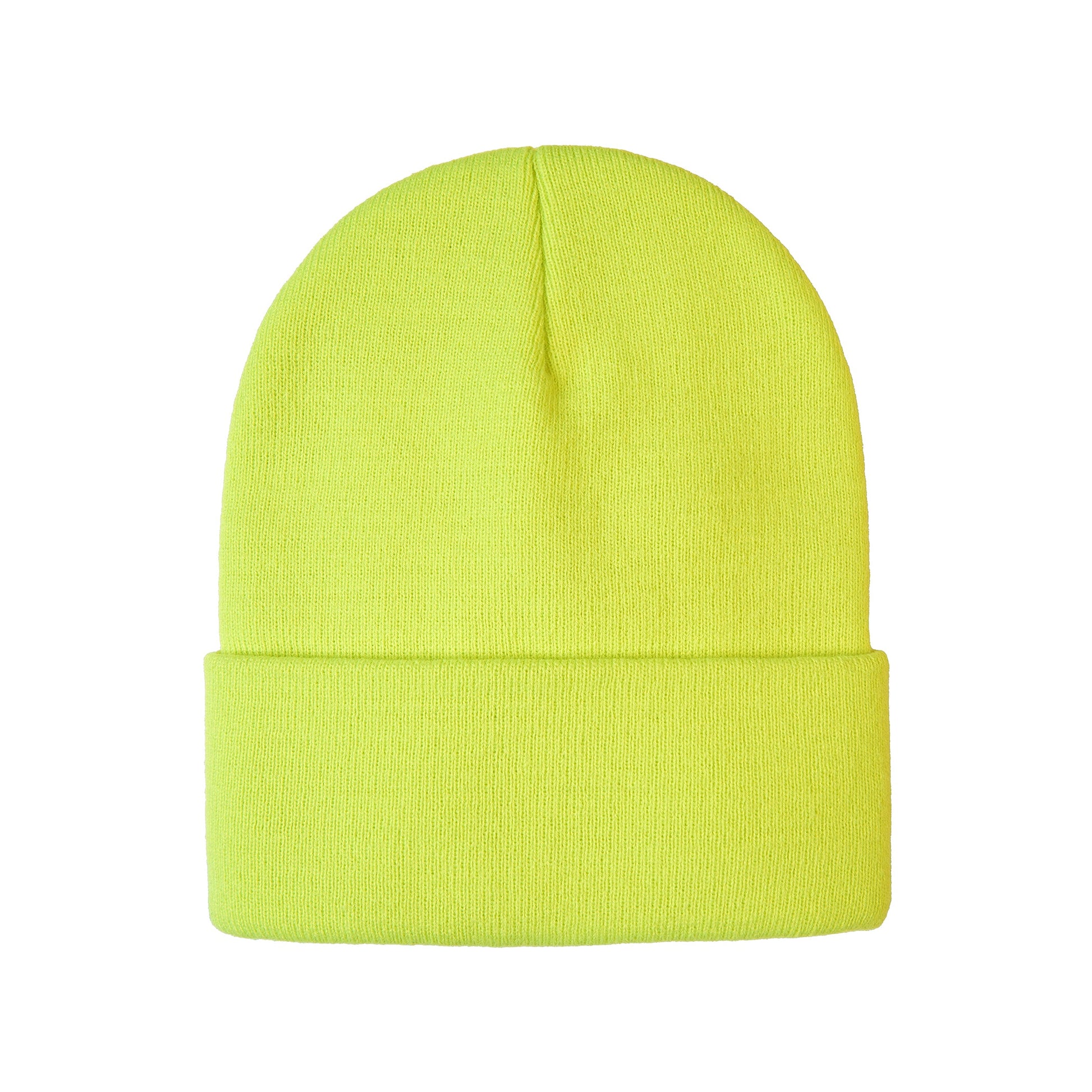 H08002 - Blaze - Acrylic Knit Cuff Toque (INTENSE COLORS) - Intense Yellow / OS - Headwear