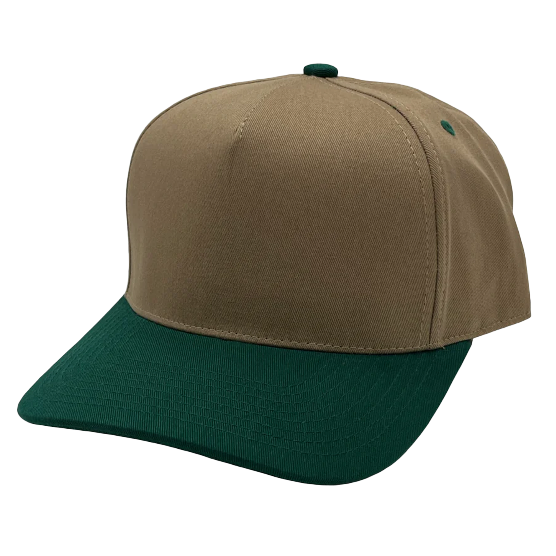 GNV-007 - Premium Pro Style Cap - Hunter Green Khaki / One Size - CAPS