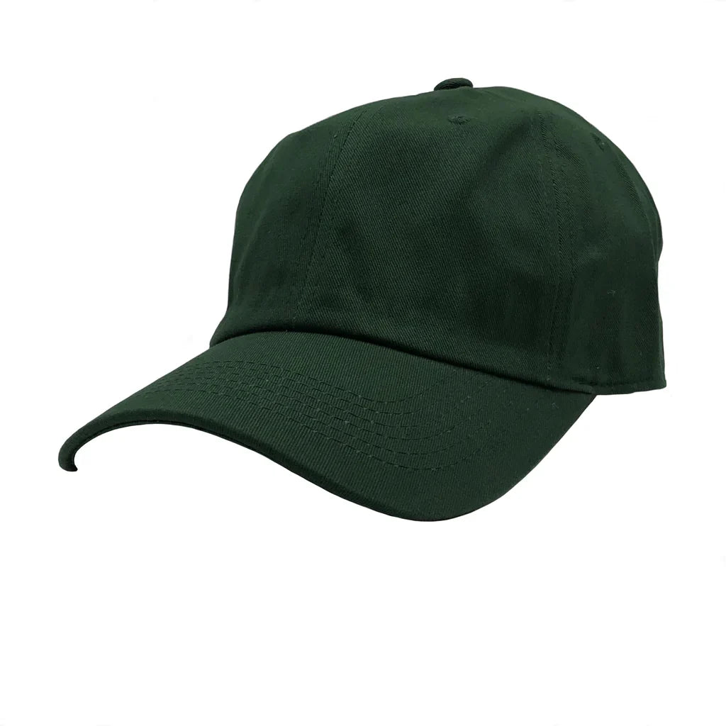 GN-1004 - Washed Cotton Dad Cap - Hunter Green / One size - CAPS