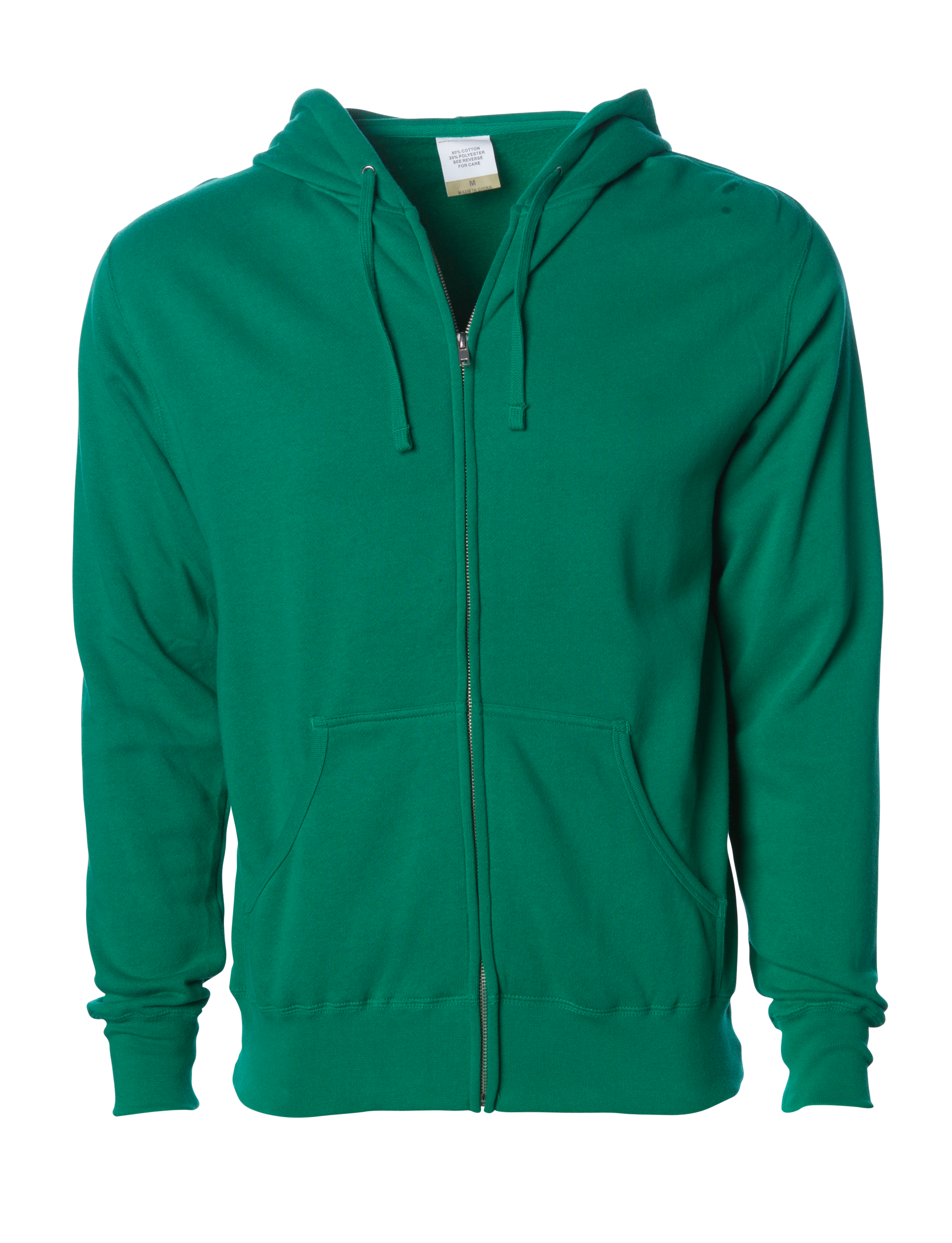 AFX4000Z - Lightweight Zip Hooded Sweatshirt - Kelly Green / S - CLOSE